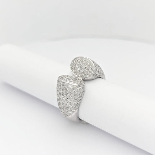 Bague 53 Bague Or blanc Diamants 58 Facettes 28797