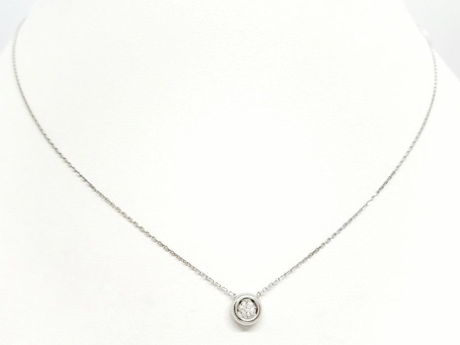 Collier Collier Or blanc Diamant 58 Facettes 579109RV