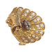 Brooch Shell brooch in gold, diamonds 58 Facettes 23046-0125