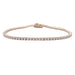 Bracelet Diamond line bracelet in pink gold. 58 Facettes 32306