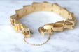 Bracelet Articulated tank bracelet in yellow gold 58 Facettes
