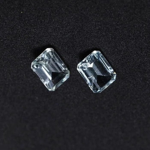 Gemstone Paire de 2 goshenite 3.65cts (béryl incolore) 58 Facettes 269