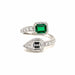 Bague Bague Diamants Emeraude 58 Facettes