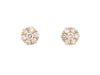 VAN CLEEF & ARPELS fleurette gm gold & diamond earrings s 58 Facettes 253476