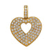 Poiray pendant, "Secret Heart", in yellow gold and diamonds. 58 Facettes 31456