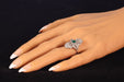 Ring 54 Art Deco diamond ring, emerald 58 Facettes 22151-0121