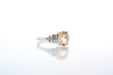 Ring Ring White gold Yellow sapphire Diamonds 58 Facettes 25430 25448