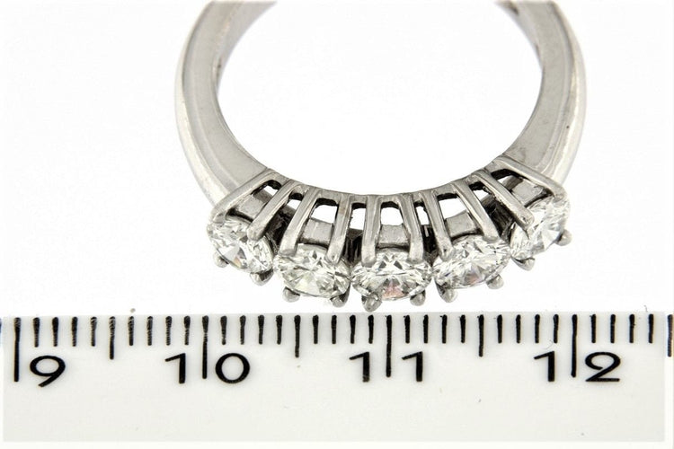 Bague 54 Bague Rivière 5 diamants 58 Facettes 49