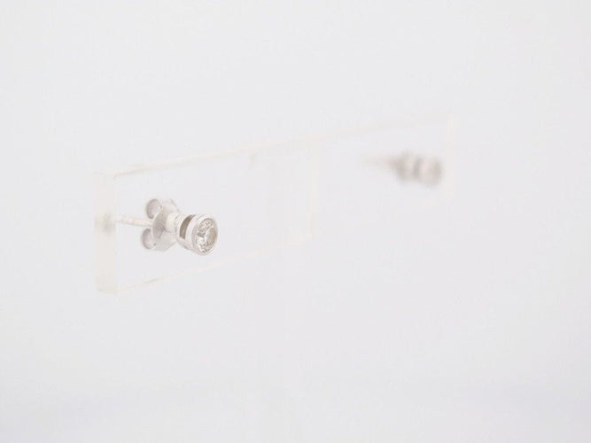 Boucles d'oreilles boucles d'oreilles VANESSA TUGENDHAFT solitaires or blanc 58 Facettes 252507