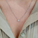 Necklace White gold diamond solitaire necklace 58 Facettes