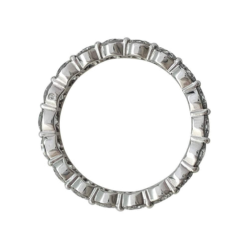 Bague 52 Alliance or blanc et diamants. 58 Facettes 31103