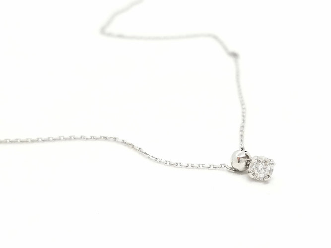 Collier Collier Chaîne + pendentif Or blanc Diamant 58 Facettes 579137RV