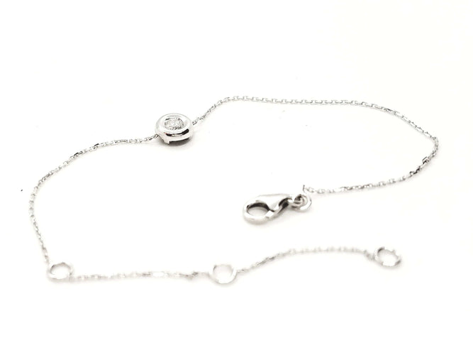 Bracelet Bracelet Or blanc Diamant 58 Facettes 579001RV