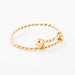 Bracelet Twisted yellow gold bangle bracelet 58 Facettes