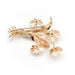 Flower Brooch Necklace Rose Gold Diamond 58 Facettes 1969276CN