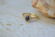 Bague Marguerite Saphir entourage Diamants 58 Facettes Ref1726