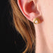 Yellow gold stud earrings with cultured pearls 58 Facettes 19-071B