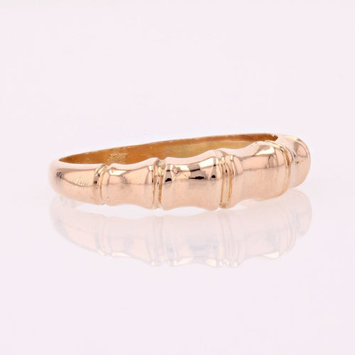 Bague 56 Bague or rose motif bambou 58 Facettes 15-266