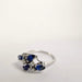 Ring White gold ring with diamonds and sapphires 58 Facettes 5555