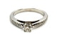 Bague 53 Bague Solitaire Or blanc Diamant 58 Facettes 1161915CN