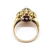 Bague Bague vintage grenat entourage opales or jaune 58 Facettes