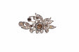 Brooch Brooch 19th Yellow Gold Silver Diamond 58 Facettes 24395