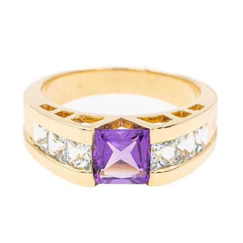 Bague 52 Bague Or jaune Améthyste 58 Facettes 2381958CN