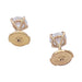 Stud earrings in yellow gold, diamonds. 58 Facettes 32737