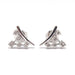 White gold diamond cluster earrings 58 Facettes