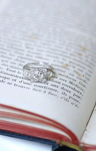 Bague Bague 3 diamants Art Déco 58 Facettes