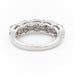 Bague 54 Bague Alliance Or blanc Diamant 58 Facettes 1840418CN