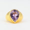 Bague Bague or jaune et améthyste poire 58 Facettes 408