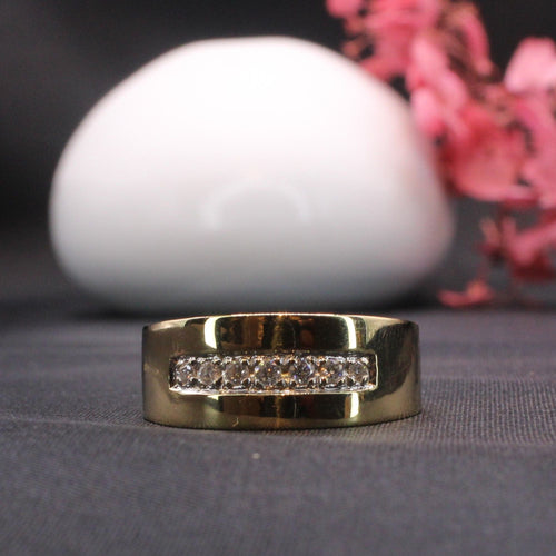 Bague Bague ruban Or jaune Diamants 58 Facettes