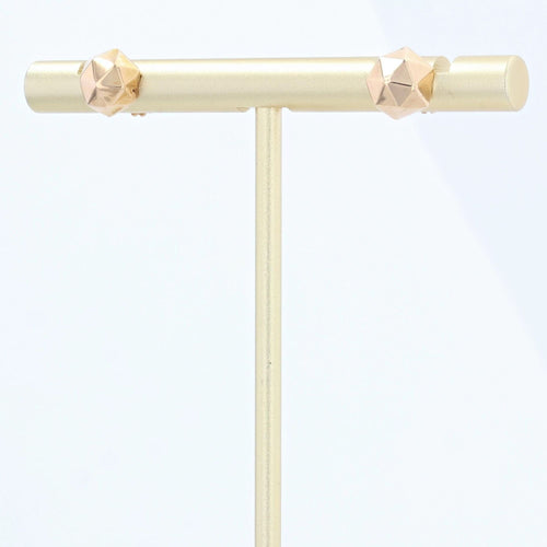 Boucles d'oreilles Clous d'oreille facettes or rose 58 Facettes 19-456L