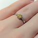 Ring Solitaire Ring in white gold and yellow diamond 0.40ct 58 Facettes 22937
