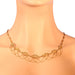 Necklace Gold filigree necklace, natural seed beads 58 Facettes 23039-0116