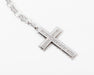 White gold diamond cross necklace on chain 58 Facettes