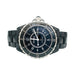 Watch Chanel watch model "J12" in black ceramic and steel. 58 Facettes 30627