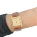 Boucheron Watch, “Pointe de Diamants”, yellow gold, leather. 58 Facettes 31358