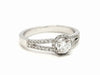 Bague 54 Bague Solitaire Or blanc Diamant 58 Facettes 578756RV