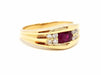 Ring 53 Ring Yellow gold Ruby 58 Facettes 713701CN
