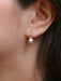 Earrings Leverback earrings Yellow gold Diamonds 58 Facettes J262