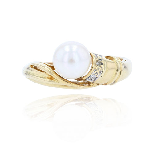 Bague 52 Bague occasion perle de culture diamants 58 Facettes 21-189E