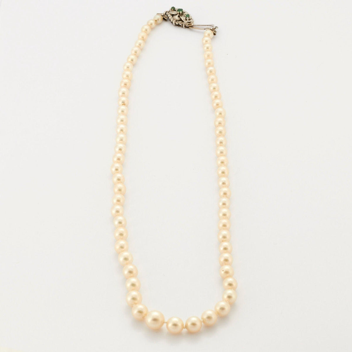 Collier Mi-long Années 70 - Perles En Chute, Métal Doré, Longueur 60 Cm - Vintage