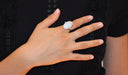 Ring White OPAL ring from Australia 58 Facettes 479