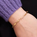 Bracelet Flexible bracelet fancy mesh yellow gold 58 Facettes