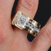 Ring 51 Asymmetrical diamond tank ring 58 Facettes 21-101-51