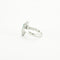 Bague 54 Bague Navette Or gris Emeraude diamants 58 Facettes