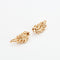 Boucles d'oreilles Clips d'oreilles feuillages Diamants et or jaune 58 Facettes