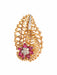 Ruby and diamond floral brooch brooch 58 Facettes